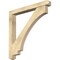 Ekena Millwork Imperial Craftsman Rough Sawn Bracket w/ Offset Brace, Douglas Fir, 6"W x 48"D x 48"H BKT0604X48X48IMP04RDF - alternate 1